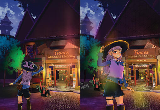 3D Scene and painted over in Procreate